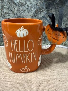 Rae Dunn “Hello Pumpkin” Orange Mug | 16 oz | NWT